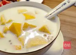 Mango milk sago recipe illustration 6