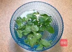 Illustration of how to make mint and kiwi juice 3