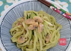 Illustration of how to make clam vegetable noodles 7