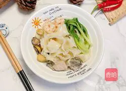 Illustration of how to make seafood noodles 13
