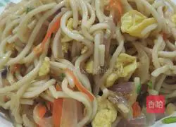 Illustration of how to make fried noodles 12