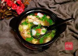 Illustration of how to make radish stick bone soup#light food and reduce fat#21