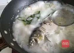 Illustration of how to make crucian carp tofu soup 9