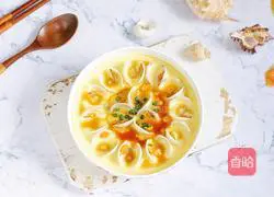 Illustration of how to make steamed clam eggs 11