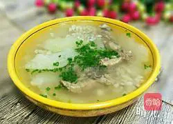 Barley, winter melon and pork ribs soup recipe 9
