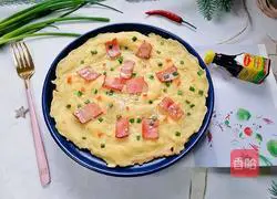 Illustration of how to make bacon and egg pancakes 10