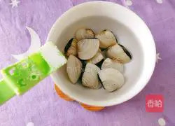 Fresh shrimps and white clams Corn and lotus root soup recipe 2