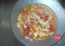 Illustration of how to make tomato and egg noodles 3