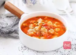 Illustration of tomato, dragon and fish soup 11