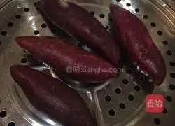 Illustration of how to make purple sweet potato buns 2