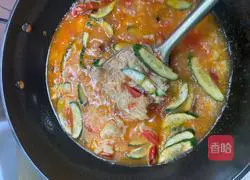 Beggars batter Illustration of how to make soup 7