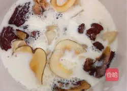 Illustration of how to make fish maw, snow swallow and sea coconut stewed 6