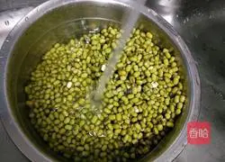 Illustration of how to make mung bean paste 3