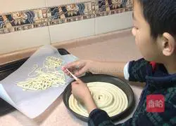 Illustration of how to make longevity noodles (one noodle) 10