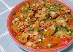 Illustration of how to make pumpkin steamed chicken wings 18