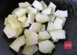 Illustration of how to make fried winter melon and shrimps 6