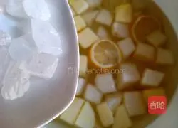 Lemon fruit sweet soup recipe 6