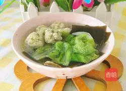 Illustration of how to make cabbage and kelp dumpling soup 17