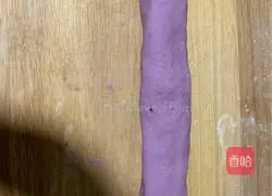 Purple Illustration of how to make potato rose steamed buns 14