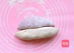 Illustration of how to make purple sweet potato two-color buns 11