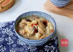 Illustration of how to make fish maw chicken soup 13