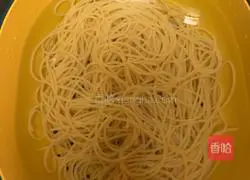 Illustration of Italian shrimp noodles 2