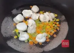 Illustration of making braised dumplings with sauce 6