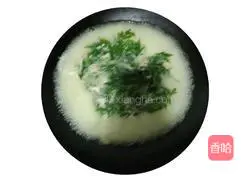 Anti-cold version Illustration of how to make mugwort egg soup 5