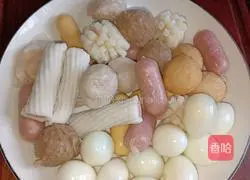 Illustration 4 of how to make vermicelli meatball pot (tomato soup base)