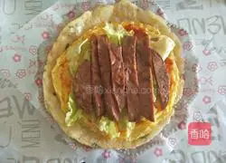 Illustration of how to make scallion pancake and steak rolls 6