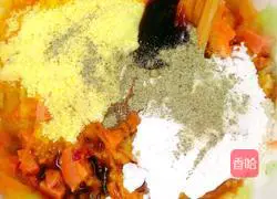 Illustration of how to make cucumber and potato egg pancakes 4