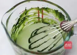 Illustration of making matcha milk 8