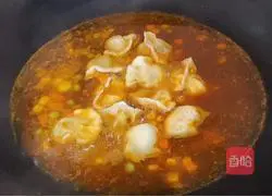 Illustration of making braised dumplings with soy sauce 8