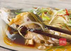 Illustration of how to make steamed mandarin fish 12