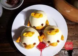 Illustration of how to make piggy steamed buns 11