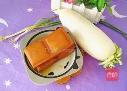 Illustration of how to make white radish and tofu soup 1