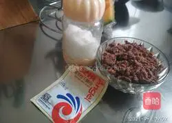 Illustration of how to make glutinous rice and bean paste buns 2