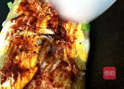 Illustration of how to make pancakes and fruits 15