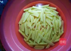 Illustration of how to make French fries 3