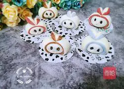 Illustration of how to make cute rabbit steamed buns 8