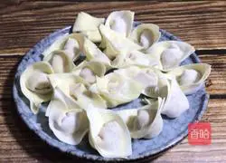 Shrimp and pork wontons Practice illustration 9