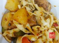 Large plate Illustration of how to make chicken noodles (edamame) 5