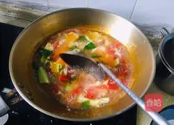 Tomato, egg and vegetable soup recipe 9