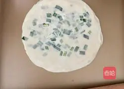 Illustration of how to make scallion pancake 4