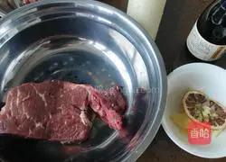 Illustration of how to make radish and beef stew 1