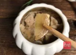 Illustration of how to make mushroom and lean meat soup 11
