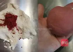 Illustration of how to make spinach, purple sweet potato and rainbow steamed buns 4