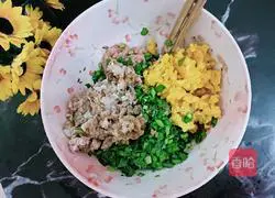 Double Color Illustration of how to make dumpling cakes 4