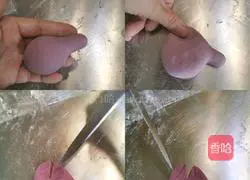 Illustration of how to make Peppa Pig kidney bean buns 8