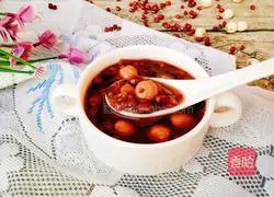 Illustration of how to make red bean and lotus seed soup 12